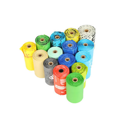 Embalagem privada Tamanho personalizado Proteção ambiental aceita Ldpe Hdpe Saco de resíduos para cães