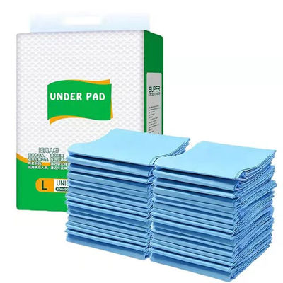 Adultos descartáveis Sub Pad Fluff Pulpa SAP Tecido não tecido PE Backfilm 20g-110g