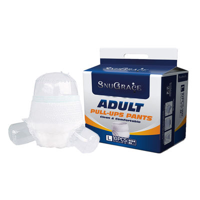 Pênulas adultas de tecido simples para adultos, super absorvente e calças suaves e respiráveis