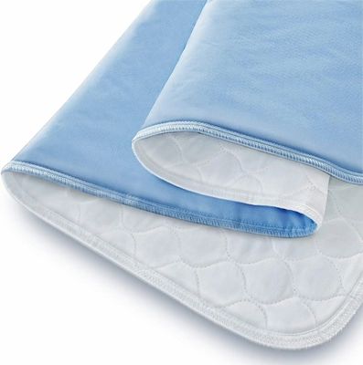 Proteção contra incontinência reutilizável com almofada de cama de microfibra de tecido simples lavável para adultos
