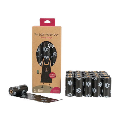 Saco de cocô de animais biodegradável de etiqueta personalizada Saco de lixo de cocô de cão
