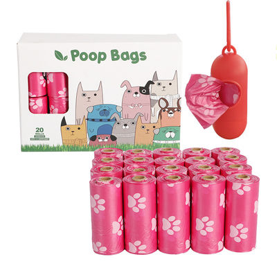 Dispensador de sacos de resíduos de cães biodegradável com logotipo impresso