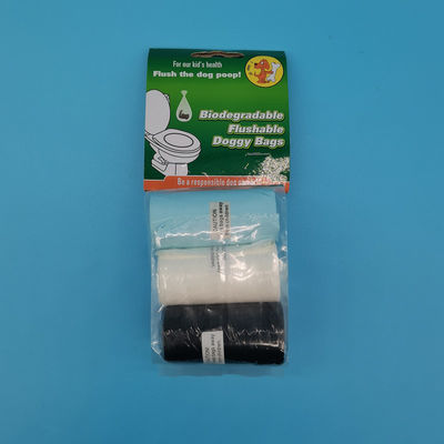 Biodegradável sob medida Sacos de lixo descartáveis para cães Sacos de lixo para animais de estimação Função limpa Amarelo