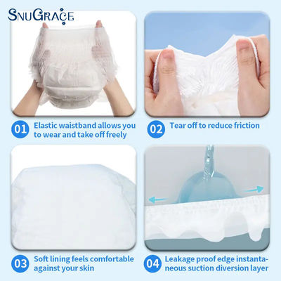 Brinquedos anti-fuga para idosos com prevenção de fugas 3D SnuGrace Calças descartáveis