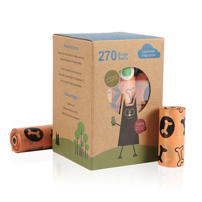Personalize a gestão de resíduos do seu cão Biodegradável Saco de cocô de cão de amido de milho