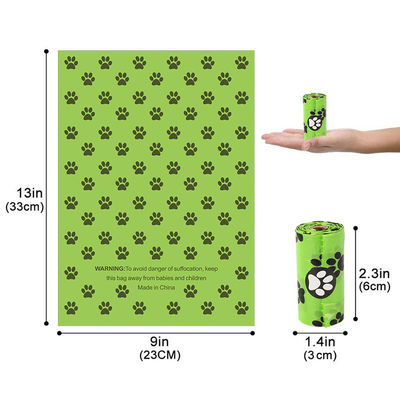 Personalize a gestão de resíduos do seu cão Biodegradável Saco de cocô de cão de amido de milho