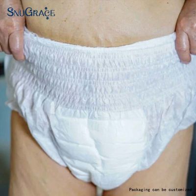 80g-190g SnuGrace Fraldas descartáveis para adultos com visor de urina e calças anti-odor