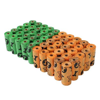 Saco de cocô de cão de etiqueta personalizada biodegradável compostável degradável para eliminação de resíduos de animais de estimação