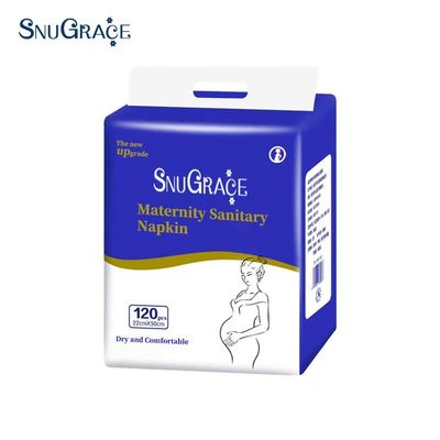 Produtos de limpeza para maternidade SnuGrace Wingless almofadas pós-parto descartáveis amostras gratuitas