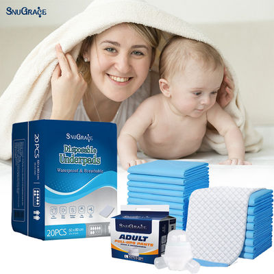 SnuGrace Underpads Wholesale Impresso Produtos de Incontinência Adulta a Preços Super Baixos