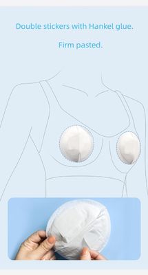 Ampolas de mama descartáveis confortáveis e respiráveis para mães lactantes Branco