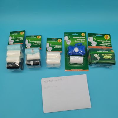 Sacos de lixo para animais de estimação Função limpa Sacos de lixo para cães compostáveis para sacos biodegradáveis para cães