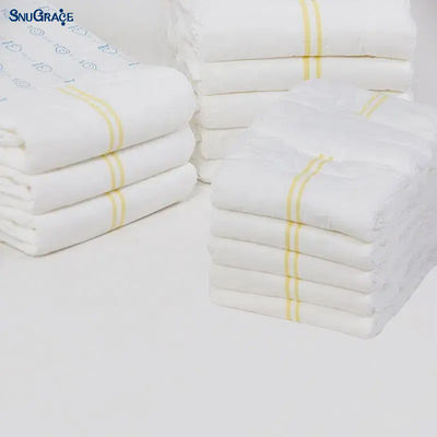 3D Leak Prevention Canal Firm and Safe Disposable Adult Diapers com adesivos PP