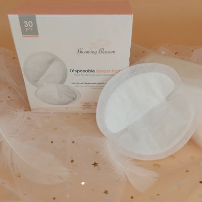 Pulpa de Fluff SAP Pads de enfermagem de tecido não tecido para cuidados com a amamentação em tamanho personalizado