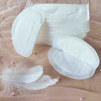 Pulpa de Fluff SAP Pads de enfermagem de tecido não tecido para cuidados com a amamentação em tamanho personalizado