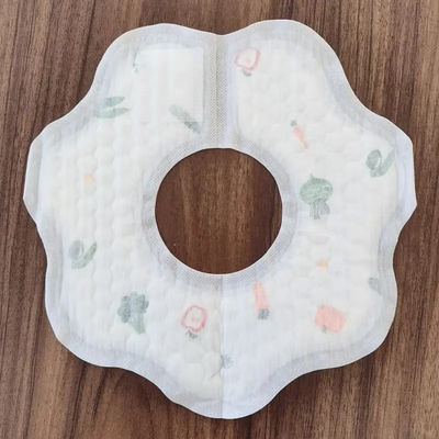 Bife de bebê de tecido não tecido impresso sob medida com design à prova d'água e banda elástica BB-01