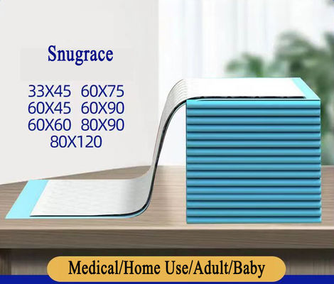 Produto de cuidados de saúde Pulpa de fluxo SAP Tecido não tecido Tissue PE Backfilm Underpad 60*90 Cm