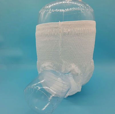 52-125g PE Folha traseira Fraldas descartáveis para adultos com design confortável de calcinha