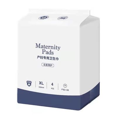Pedaço sanitário de superfície de rede de maternidade descartável, macio, não tecido, para dias de fluxo intenso