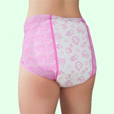 Ampolas saudáveis descartáveis ABDL Adultos Pulpa de fluff e impressão de desenhos animados engraçados Incluído