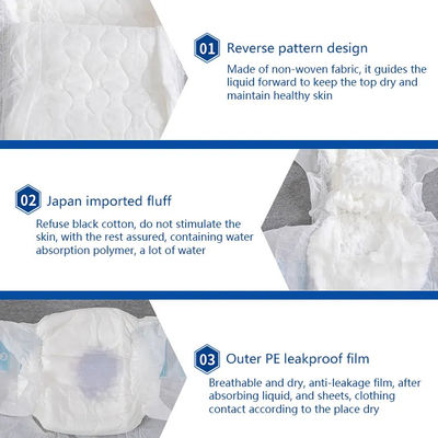 Prevenção de fugas 3D Super absorvente Pad A melhor escolha para fraldas de incontinência urinária