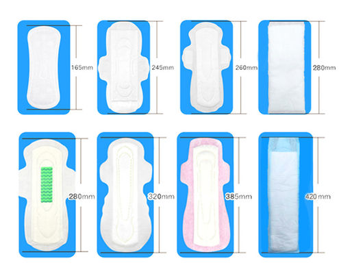 150mm-420mm comprimento super absorvente de bambu sanitário respirável para mulheres dia macio