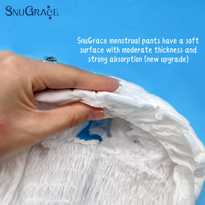 13-60 anos Grupo etário SnuGrace Calças Menstruais Femininas com guardanapo sanitário de 62g/65g