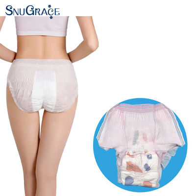 SnuGrace calças menstruais femininas melhoram mais leve respirável e anti-fuga lateral