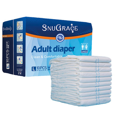 Fraldas descartáveis para adultos suaves, respiráveis e de alta absorção, com certificado aprovado pelos EUA