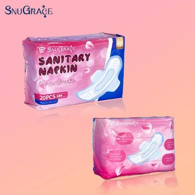 Super absorvente núcleo de tecido não tecido superfície saudável iões negativos sanitário guardanapo