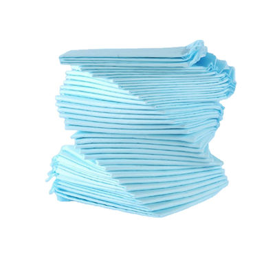 Subpedaço descartável de absorção pesada personalizado em cor azul para tamanhos S M L XL 60 * 60