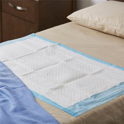 Folha de PE Tecido respirável Sub-pernas absorventes de hospital almofadas descartáveis de cama para adultos 60 x 90
