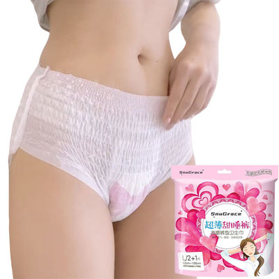Roupas íntimas descartáveis para meninas Calças menstruais higiênicas Serviços de noite