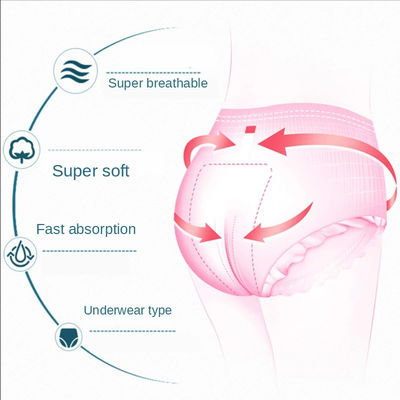 Brinquedos femininos convenientes e higiênicos com almofada menstruais descartável