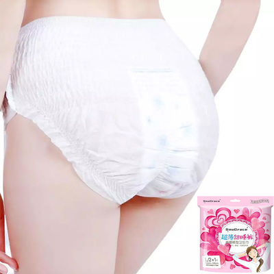 Amostragens gratuitas Calças higiênicas bonitas para mulheres Vantagem Superfície seca e respirável