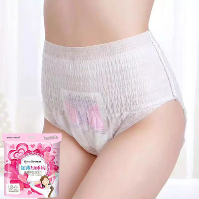 Calcinha de algodão confortável para menstruação para mulheres