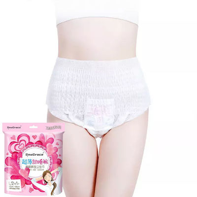 Calças menstruais descartáveis respiráveis e orgânicas