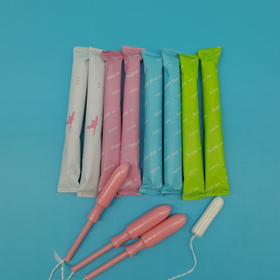 Função de limpeza Tampões de algodão orgânico para as necessidades menstruais das mulheres