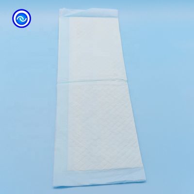 Acessórios de cama descartáveis personalizados para incontinência com alta absorção e folha traseira de filme PE