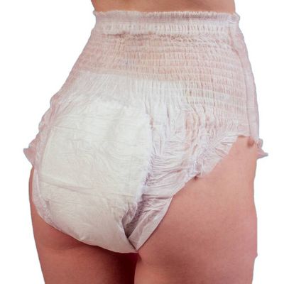 Calças suaves de algodão para proteção menstrual das mulheres