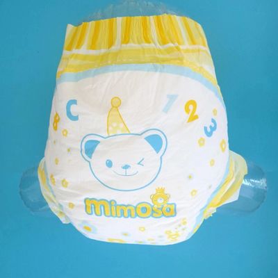 Folha superior não tecida suave Primido fraldas ABDL para idosos 3D Canal de prevenção de vazamento