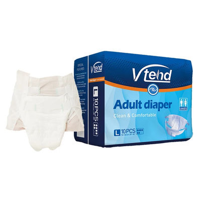 Prevenção de fugas 3D Fraldas para incontinência em adultos com 4 fitas e bolso ajustável