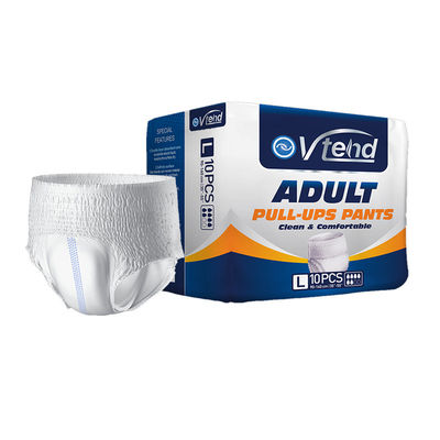 Calças de baixo de tecido não tecido suave para adultos, para mulheres, de absorção máxima, fraldas impressas