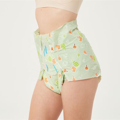 Impressões personalizadas Alta absorção Ultra espessa fralda adulta suave Respirável Durabilidade