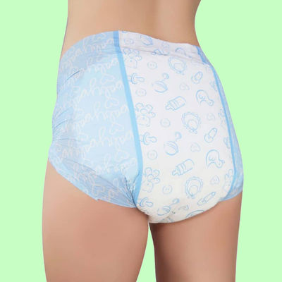 Calcinhas femininas descartáveis econômicas com superfície seca e canal de prevenção de vazamento 3D