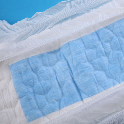 Fraldas ultra grossas para adultos com lençol de tecido não tecido macio e polpa de fluff super absorvente