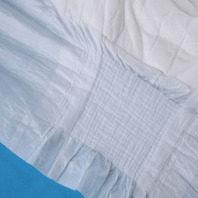 Fraldas ultra grossas para adultos com lençol de tecido não tecido macio e polpa de fluff super absorvente