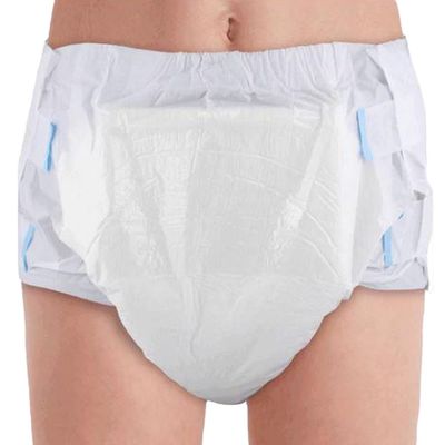 Boa absorção Fraldas descartáveis para adultos com superfície seca e material suave e respirável